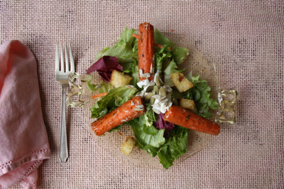 Post image for Winter Greens and Cumin Roast Carrot Salad Recipe