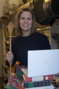 Copywriter Lorraine Thompson in the Copywriters' Kitchen