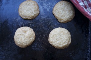 Don't overcook: Baked cookies should not be browned.