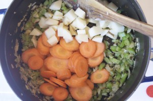 I'm a big fan of one-pot cooking and don't think much flavor is lost as long as you sequence vegetables' cooking—see instructions, above.