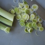  Some cooks use only the white of the leeks, but I include some green as well.