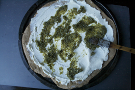 pesto-on-ricotta