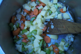 frying-vegies