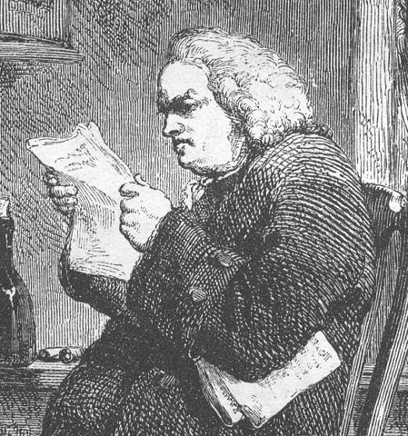 Dr. Samuel Johnson, lexicographer and grain snob