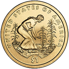 Three Sisters Planting  featured on 2009 Native American U.S. dollar coin